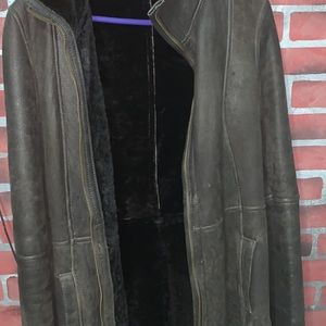 Genuine shearling coat